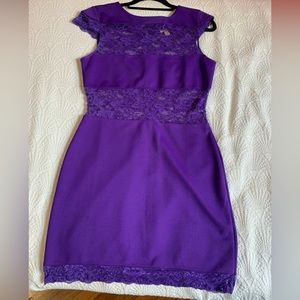 Dress Up TOPSHOP Purple Lace Mini Dress